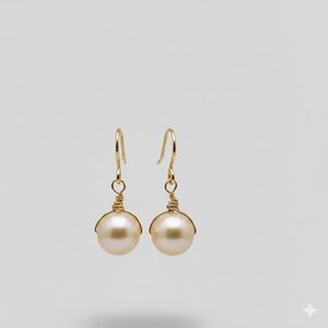Elegant Edison Freshwater Pearl Drop Earrings